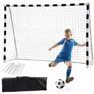 Piłka nożna - Duża Bramka Piłkarska do Piłki Nożnej 300x200x90 cm Meral Stadion w Domu - miniaturka - grafika 1
