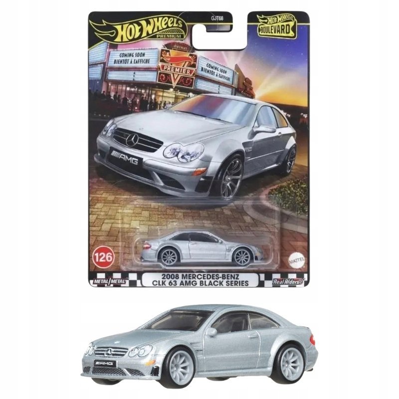 HOT WHEELS AUTKO PREMIUM MERCEDES BENZ CLK 63 AMG BLACK SERIES GJT68 JBL07