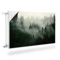 Obrazy i zdjęcia na płótnie - Mata MAGNETYCZNA Kaloryfera Krajobraz LAS We Mgle Natura 120cm x 60cm - miniaturka - grafika 1