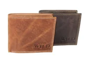 Portfele - Portfel Męski Skórzany WILD Skóra Licowa Duży Poziomy Bez Zapięcia RFID N992-P 12 x 10 x 2 [cm] - miniaturka - grafika 1