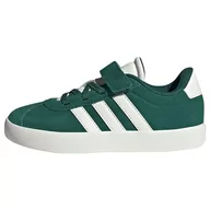Buty dla dziewczynek - adidas Buty dziecięce Vl Court 3.0 El C unisex, Collegiate Green Off White Gold Spotkane, 33.5 EU - miniaturka - grafika 1