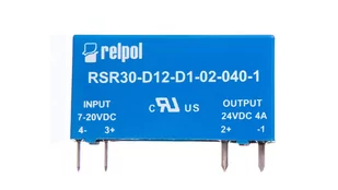 Relpol Przekaźnik półprzewodnikowy 1P do druku 4A DC 7-20V DC RSR30-D12-D1-02-040-1 2611996 - Sterowniki i przekaźniki - miniaturka - grafika 1