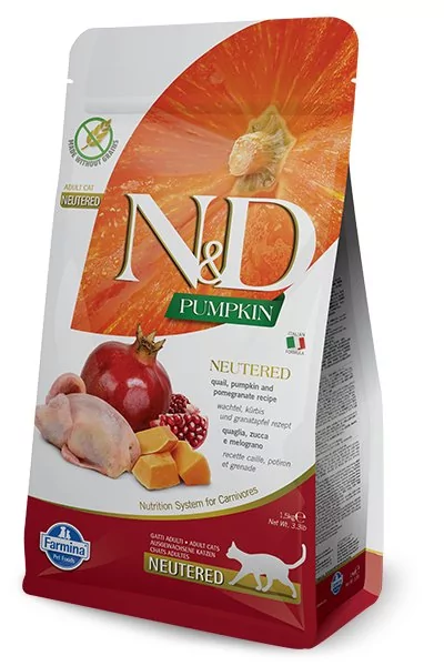 Farmina N&D Neutered Cat Pumpkin Quail&Pomegranate 0,3 kg