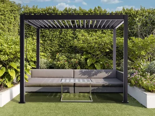 Pergola Tarasowa Classic 3X3 Anthracite - Hardmaister - Kratki i pergole - miniaturka - grafika 1