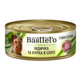 Basttet'o Original Indyk i kurczak w sosie 85g (puszka) - dla psa - Mokra karma dla psów - miniaturka - grafika 2