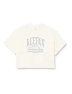 Koszulki i topy damskie - Reebok Damska koszulka z grafiką, pomarańczowa, 2XL, pomarańczowy, XS - miniaturka - grafika 1