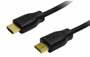 LogiLink ch0035 przewód HDMI High Speed   z Ethernet (V1.4), 2 X 19-pin male (złoto), czarna, polytasche czarny CH0076 - Kable - miniaturka - grafika 1