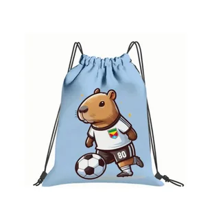 Worek Sportowy Na Buty, Kapcie I Akcesoria Szkolne Kapibara W02 - Plecaki worki - miniaturka - grafika 1
