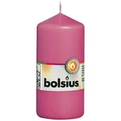 Świece - Świeca pieńkowa 12 x 5,8 cm fuksja BOLSIUS - miniaturka - grafika 1