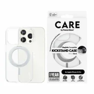 Etui i futerały do telefonów - Etui CARE by PanzerGlass Kickstand Case MagSafe na iPhone 15 Pro - srebrne - miniaturka - grafika 1