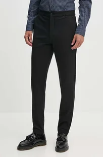 Calvin Klein spodnie męskie kolor czarny dopasowane K10K113647 - Spodnie męskie - miniaturka - grafika 1