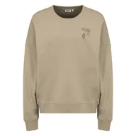 Bluzy damskie - Damska Bluza FILA BANN OVERSIZED FAW0443-70015 – Beżowy - miniaturka - grafika 1