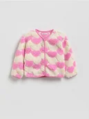 Bluzy dla dziewczynek - Reserved - Bluza z imitacji baranka - złamana biel - miniaturka - grafika 1