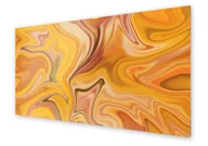 Dekoracje domu - Panel kuchenny HOMEPRINT Żółty płynny marmur 125x50 cm - miniaturka - grafika 1