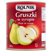 Mieszanki warzywne, sałatki - Rolnik Gruszki konserwowe w syropie 850 ml - miniaturka - grafika 1