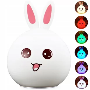 Lampka Nocna Dla Dzieci Led Królik Rgb Dotyk - Lampy stojące - miniaturka - grafika 1