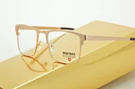 Okulary korekcyjne, oprawki, szkła - Złote oprawki okulary optyczne korekcyjne Montana MM604D - miniaturka - grafika 1