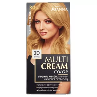 Joanna Multi Cream 3D 30ml,5 Słoneczny blond - Farby do włosów i szampony koloryzujące - miniaturka - grafika 1