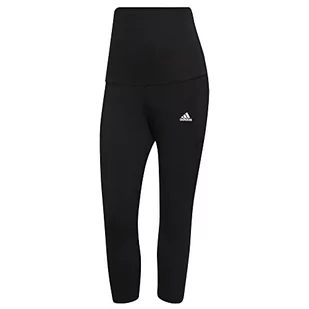 adidas, Maternity 34 Tig, legginsy 3/4, czarno-białe, rozmiar L, damskie - Legginsy - miniaturka - grafika 1