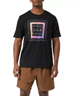 Koszulki męskie - Hurley Evd Wash Tropic Box Tee Ss T-Shirt męski, czarny, S - miniaturka - grafika 1