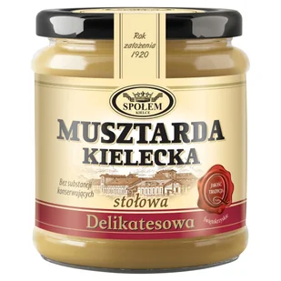 Społem Kielce Musztarda Kielecka Delikatesowa 190g - Kielce - Musztardy - miniaturka - grafika 1