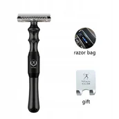 Maszynki do golenia i wkłady - Maszynka do golenia na żyletki golarka etui Titan - miniaturka - grafika 1