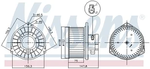 Wentylator wewnętrzny Nissens 87531 - Akcesoria do klimatyzacji i ogrzewania - miniaturka - grafika 1