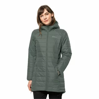 Płaszcze damskie - Damski płaszcz Jack Wolfskin BERGLAND INS COAT W hedge green - XS - grafika 1