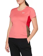 Koszulki i topy damskie - Jack Wolfskin Damski T-shirt Narrows Sky T-shirt damski różowy różowy L - miniaturka - grafika 1