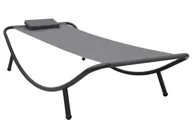 Leżaki ogrodowe - Elior Szary pojedynczy leżak na balkon D8-K35 - miniaturka - grafika 1