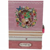 Szkolne artykuły papiernicze - SEKRETNY PAMIĘTNIK NA KŁÓDKĘ DLA DZIEWCZYNKI NOTES ZESZYT RÓŻNE KOLORY - miniaturka - grafika 1