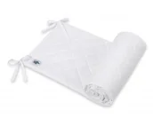 Ochraniacze do łóżeczka - Uniwersalny pikowany ochraniacz do łóżeczka - biały - miniaturka - grafika 1