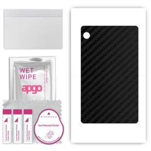 folia naklejka skórka strukturalna na TYŁ do Huawei MatePad T8 LTE Kirin - Carbon Czarny - apgo SKINS - Akcesoria do tabletów i e-booków - miniaturka - grafika 1