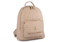 Torebki damskie - Plecak Damski Beżowy Jasny Ecru Miejski Elegancki Ze Miękkiej Skóry Ekologicznej Pikowany Jennifer Jones - miniaturka - grafika 1