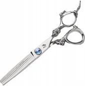 Nożyczki fryzjerskie - WOLF Degażówki Nożyczki Fryzjerskie 5,5, Sharky-B fryzjerskie do strzyżenia włosów do salonu linia Professional - miniaturka - grafika 1