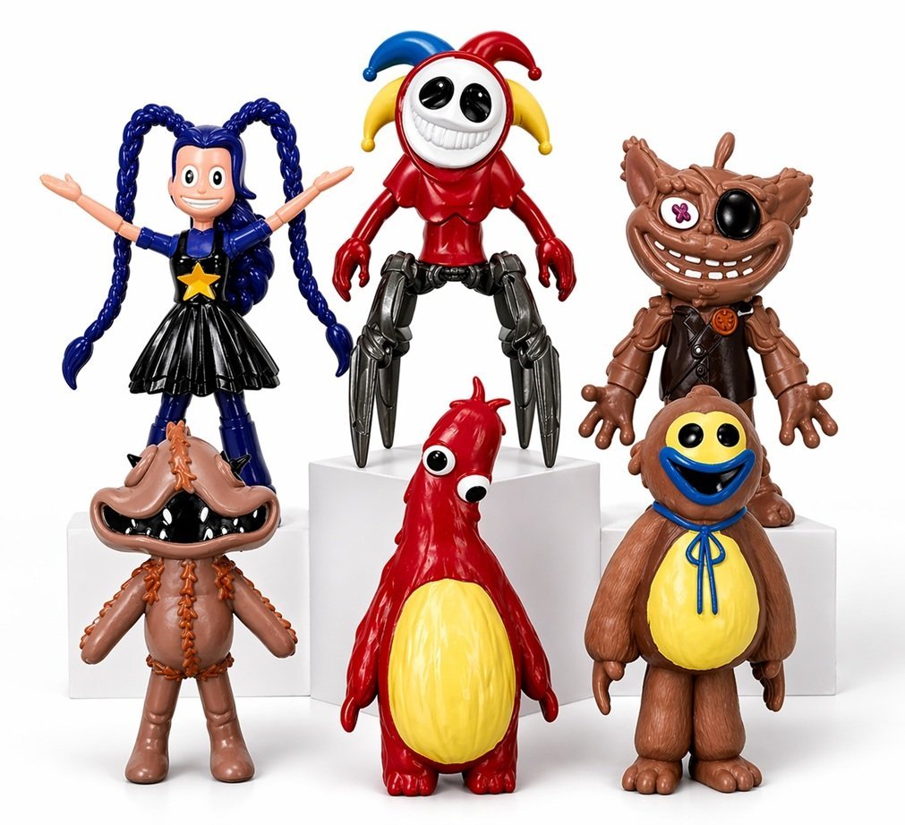 FIGURKI POPPY PLAYTIME ZESTAW 6 SZTUK FIGURKA THE PROPOTYPE LILY LOVEBRAIDS