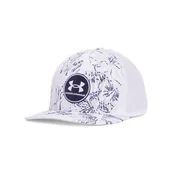 Czapki męskie - Męska czapka z daszkiem Under Armour M Iso-chill Drive Mid STR - biała - miniaturka - grafika 1