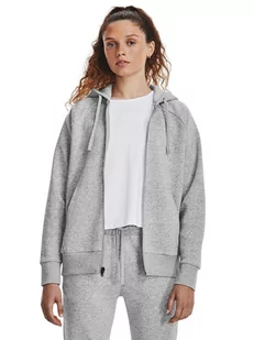 Under Armour Bluza "Rival" w kolorze szarym - Kurtki i kamizelki sportowe damskie - miniaturka - grafika 1