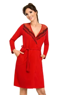 Szlafrok Jasmine Red Czerwony (Rozmiar XL) - Bielizna nocna - miniaturka - grafika 1