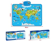 Przewodniki - Interaktywna mapa zwierząt świata 56x41cm - miniaturka - grafika 1