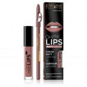 Eveline OH! My Lips, pomadka w płynie + konturówka 02 Milky Chocolate