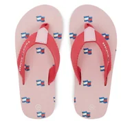 Buty dla dziewczynek - Japonki Tommy Hilfiger T3A8-33807-0058X M Różowy - miniaturka - grafika 1