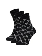 Skarpetki damskie - Nine West Skarpety CEO_BR_NW_Silver_01_Z_AW25 (3 PACK) Czarny - miniaturka - grafika 1