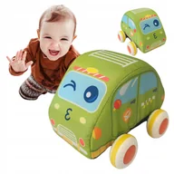 Maty edukacyjne - Miękkie auto taksówka miękki samochód nauka raczkowania pojazd napęd - miniaturka - grafika 1