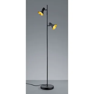 Trio Lampa podłogowa Nina R40162002 2x28W E14 czarna/złota - Lampy stojące - miniaturka - grafika 2