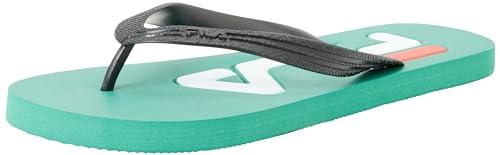 FILA Męskie klapki Troy, Verdant Green Black, 42 EU