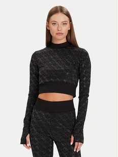 Guess Bluzka W5BP48 K7182 Czarny Slim Fit - Bluzki damskie - miniaturka - grafika 1