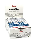 Długopisy - Pentel LRN5-3C Wkład uzupełniający do długopisów EnerGel 0,5 kulka = 0,25 mm grubość kreski, końcówka igły, opakowanie = 12 x 3 sztuki, niebieski - miniaturka - grafika 1