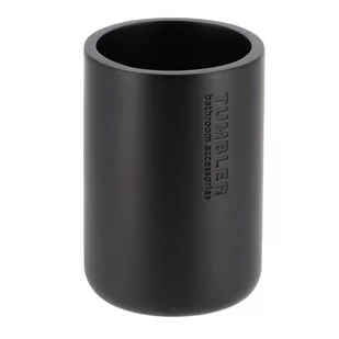 Kubek łazienkowy Loudis Black - Kubki na szczoteczki do zębów - miniaturka - grafika 1