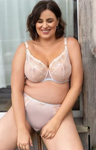 Samanta figi damskie z wysokim stanem Tinka B400, Kolor jasnoróżowy, Rozmiar 3XL, Samanta - Intymna - Majtki damskie - miniaturka - grafika 1